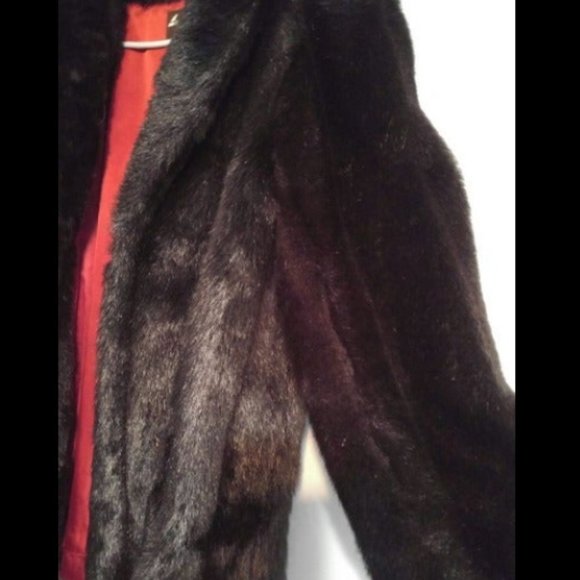 Dark Brown Faux Fur Jacket - Picture 2 of 5